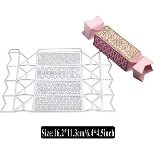 Candy Box Cutting Dies for Card Making, URYKE Die Cuts Stencil Metal Pattern Template for DIY Embossing Scrapbooking New 2019