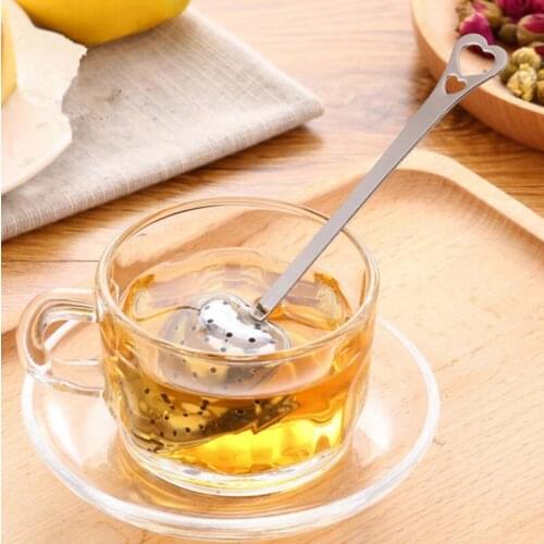 Wedding favors love heart stainless steel tea filter device infuser stainless steel tea strainer teaware LX4320
