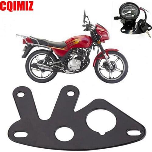 Universal Black Motorcycle Instrument Bracket Speedometer Odometer Mount Stand Support Speedometer Bracket