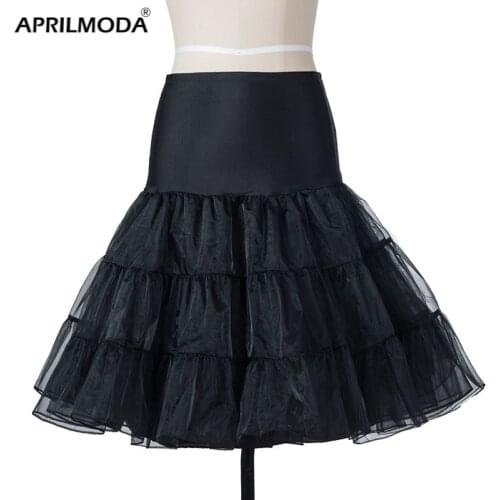 Vintage 50s 60s Women Ball Gown Tutu Skirt Swing Rockabilly Petticoat Underskirt Crinoline Fluffy Pettiskirt for Wedding