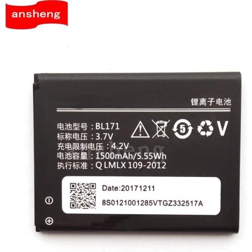 High Quality 1500mAh BL171 battery for Lenovo A319 A60 A500 A65 A390 A368 A390T A356 A370e BL-171 Cellphone