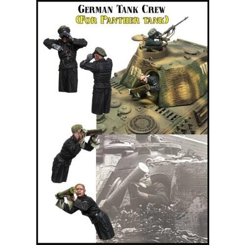 1/35 Scale German Tank Crew Officers And SSoldiers Discard The Shell WWII Miniatures Unpainted Resin Model Kit 2 Figure