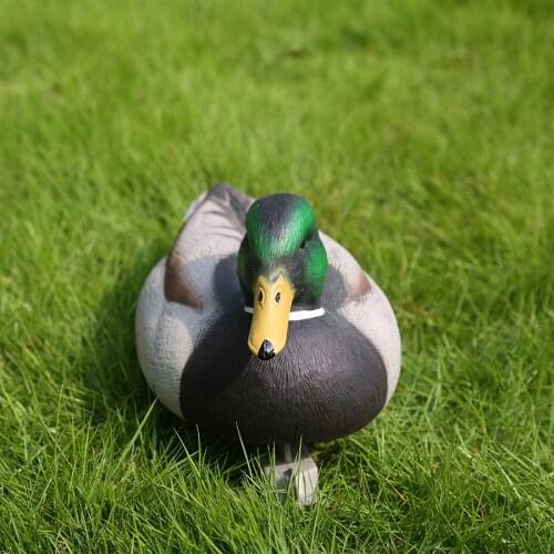 2x Fishing Hunting Decoy Plastic Duck Decoy Drake With Weighted Floating Keel