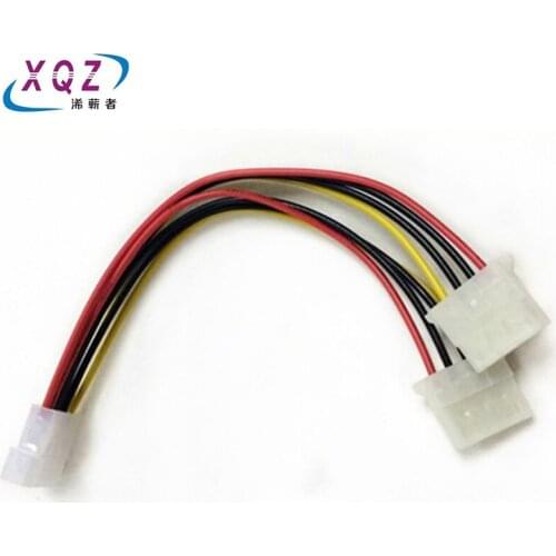 4 Pin Male to 2 port Molex Female IDE Power Cables Connectors Supply Splitter for Hard disk Cooling fan Adapter