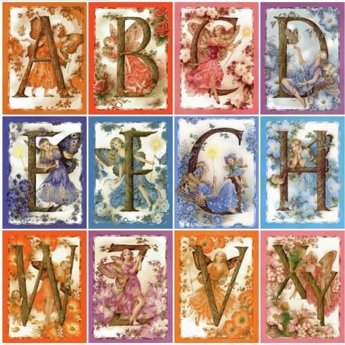 5D Diamond Painting Cartoon Alphabet Diamond Embroidery Cross Stitch Kit Home Decoration Art Home Decor