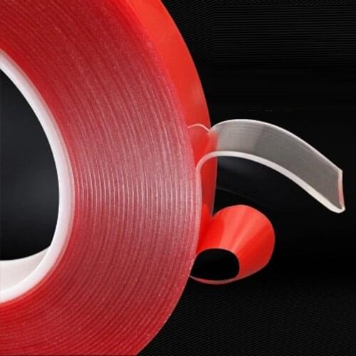 1pcs 0.2mm Thick 25M Long Acrylic Adhesive Double Sided Tape For Phone Display Lens LCD Screen Car Auto Interior Strong Fixed