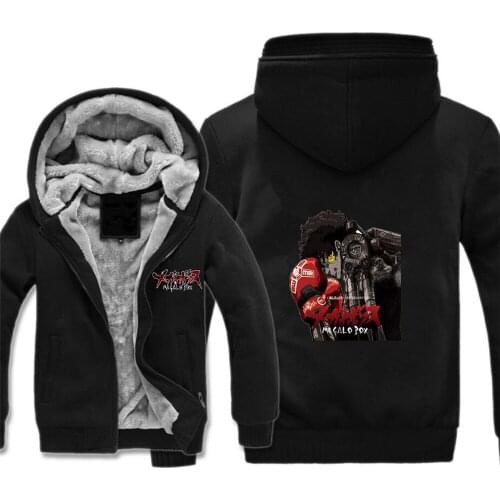 Anime MEGALO BOX Hoodie teenagers student Jacket cosplay coat Men women Cotton Jacket winter warm thickened zipper hooded