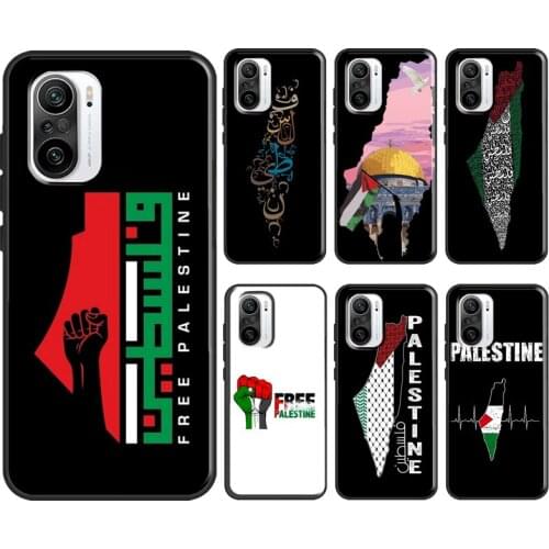 Palestine Map Arabic For POCO X3 M3 F2 Pro Case For Xiaomi Mi 10T 9T Pro Note 10 Lite A2 Mi 11 A3 Phone Coque