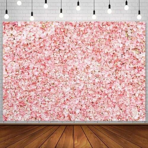 Avezano Floral Backdrops Pink Flowers Photocall Wedding Photography Studio Backgrounds Birthday Photozone Photoshoot Props Decor