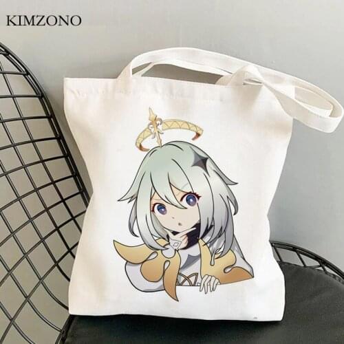 Genshin Impact shopping bag shopper shopping shopper grocery bolsas de tela bag string reusable bolsas ecologicas sac cabas