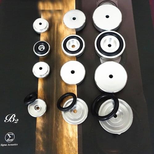 KYYSLB Diameter Height 39*10MM All Aluminum Amplifier Chassis Feet with Rubber Ring Shock Absorption All Aluminum Machine Feet