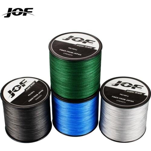500M X8 JOF BRAND Super Strong Japan Multifilament 100% PE braided fishing line 8 strands braided wires 20LB to 100LB