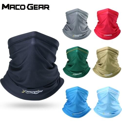 Summer Ice Silk Breathable Bandana Running Tube Scarf Ski Hiking Cycling Hunting Fishing Sports neck Gaiter Face Mask Men Women