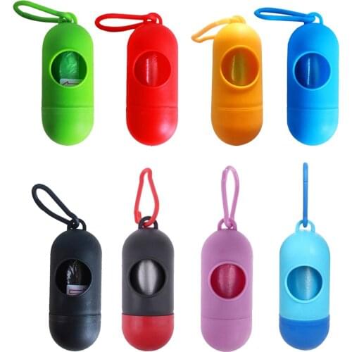 Pet Dog Cat Waste Bags Poop Case Garbage Bag Dispenser with Easy Tear Waste Bags
