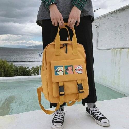 Cute School Backpacks Women Waterproof Backpack for Teenage Girl Nylon Lovely Cartoon Daily Travel Softback Mochila S2317