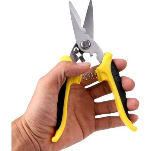 New Electrical Scissors Aviation Scissors Toothed Clipper Wire Stripper Snips For Cutting Metal Sheets