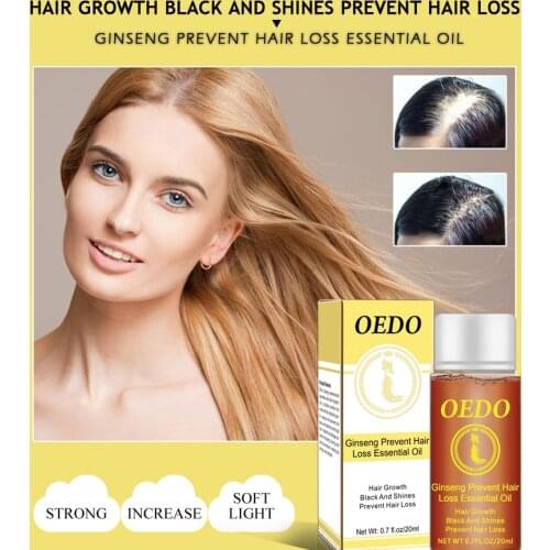 OEDO 0.7 Fl Oz/20ml Ginseng Prevent Hair Loss Product Hair Growth Essential Oil for Repairing Damaged Hair Care Treatments TSLM1