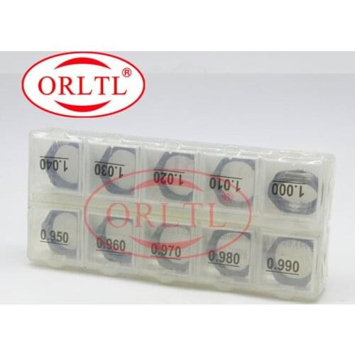 ORLT Shims B12 0.95mm-1.04mm Common Rail Injector Adjustment Shims B12 Fuel Injection Washer 50 Pcs For 120 Series Inyector
