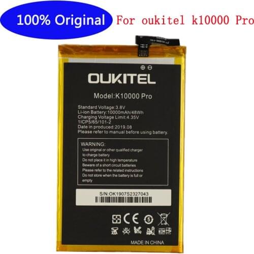 Oukitel k10000 Pro Battery 100% Original Large Capacity 10000mAh Battery Replacement For oukitel k10000 Pro Mobile Phone
