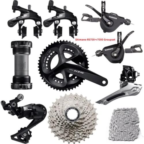 SHIMANO RS700 + R7000 Groupset 105 R7000 Flat bar Road bicycle derailleur groupset