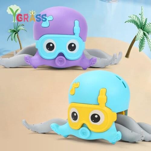 Beach Walking Octopus Floating Toy Kids DIY Cute Movable Pet Bath Pool Toys Baby Gifts Indoor Outdoor Water Game