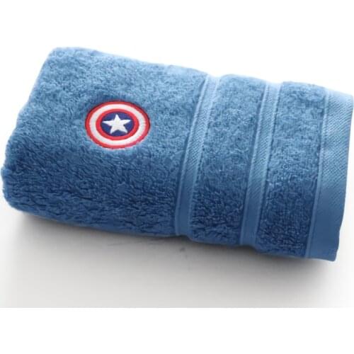 34x75cm Disney Spiderman Face Towel Adult Wash Big Thicken Cartoon Towel Women Towel Children Rectangular Bathroom Towel