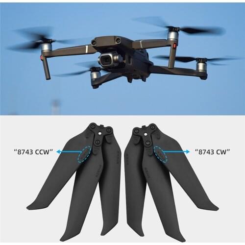 Low-Noise Propellers Three-Blade Props Blade for DJI Mavic 2 Pro Zoom Accessories