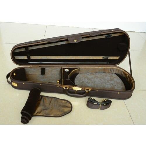 Luxury Wooden Viola Case Sturdy&Durable 3.33kg Adjustable from 15''-16.5'' Viola Coffee Color