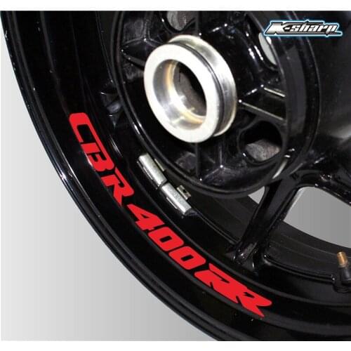 Motorcycle tire sticker reflective waterproof stripe sticker on wheel hub for HONDA CBR400RR CBR400 RR