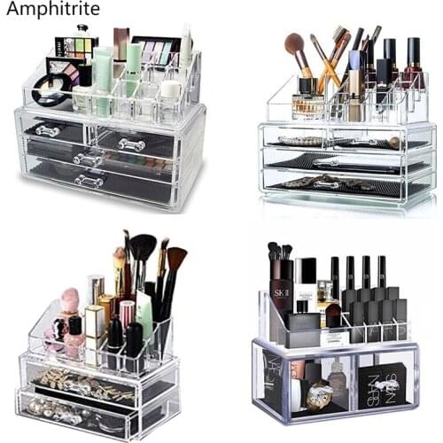 Make Up Drawer Organizer Cosmetic Storage Gift Box Transparent Plastic Box Organizer Acryl Desktop Jewelry Multifunctional