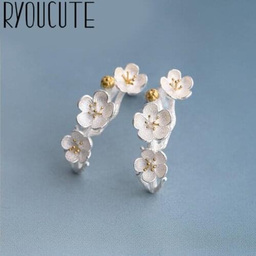 Bohemian Ethnic Plum Flower Earrings For Women Lady Statement Jewelry Pendientes Brincos 2021