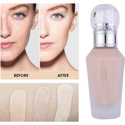 Face Liquid Foundation Makeup Oil Control Long Lasting Full Cover Base BB Cream Concealer Invisible Pores Whitening Waterproof