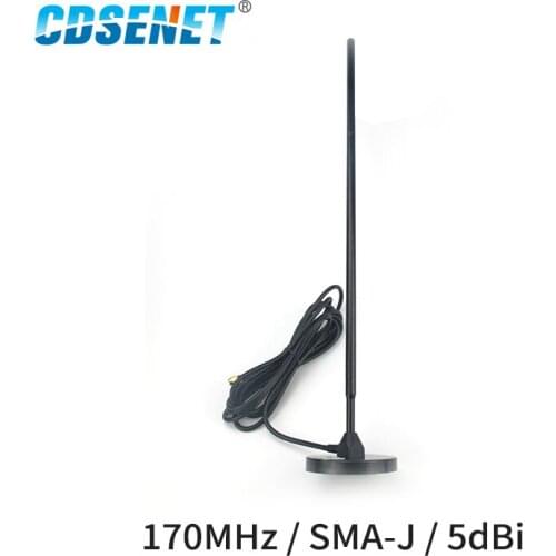 170MHz Sucker Antenna 5dBi High Gain Long Distance 3M Feeder Magnetic Sucker Omnidirectional Wifi Antenna Aerial TX170-TB-300