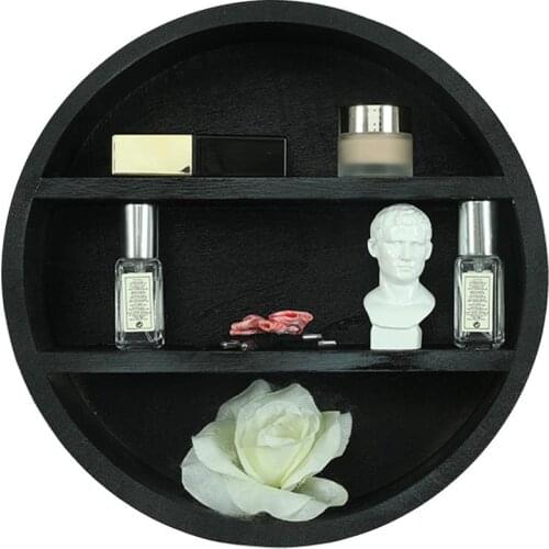 3/5pcs Crystal Wall Hanging Sundries Bedroom Home Decor Essential Oil Nursery Wooden Moon Shelf Living Room Rustic Display Rack