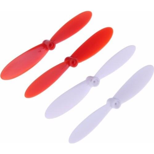 4PCS 2A+2B 55mm 1mm Hubsan X4 H107L H107C H107D JXD385 X4 Quadcopter Propellers Quadcopter R/C Spare Parts For 720 8520 Motor