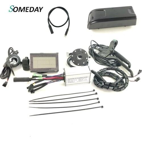 SOMEDAY Electric Bicycle Accessories Lcd Display KT Controller PAS Ebreak Thumb Throttle for Ebike kit without Motor and Rim