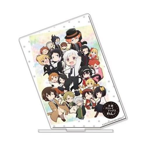 Anime Bungo Stray Dogs Dazai Osamu Nakajima Atsushi Acrylic Stand Figure Display Model Plate Tabletop Decor Toy Q Version Cute