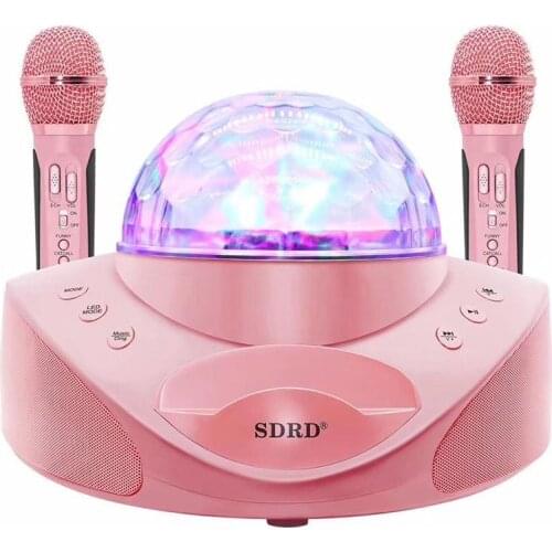 SD308 BT Speaker Wireless Karaoke With Colorful Stage Lights And Microphone