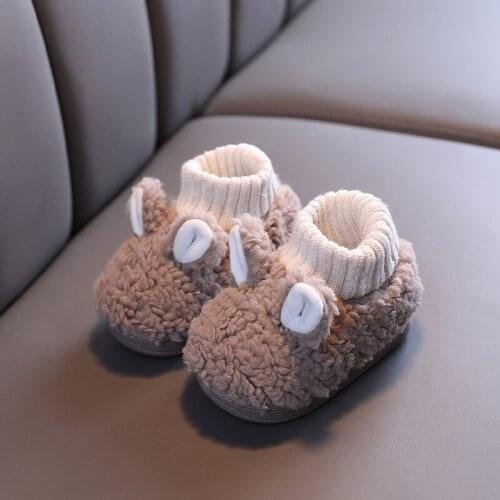 Shoes Kids House Furry Toddler Bear Fluffy Sneaker Unicorn Boys Sandals Girl Design Funny Slippers Rabbit Fur Slide For Baby Gir