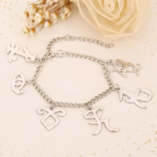 The Mortal Instruments City Of Bones Bracelet Angelic Power Shadowhunters Runes Charm Clary Fray Fashion Jewelry Women Wholesale