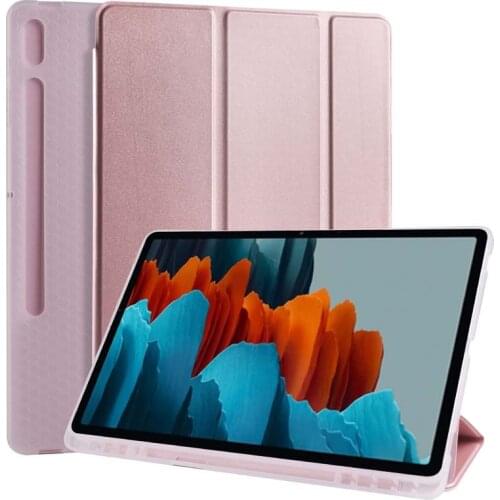 Tablet Case for Samsung Galaxy Tab S7 Plus SM-T970 SM-T975 Folio Shell Soft TPU Back Cover
