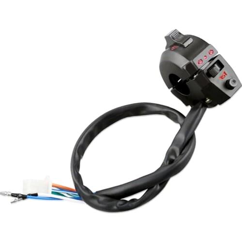 Black,Handlebar Switch Block Lever Headlight Indicator Horn For CG125