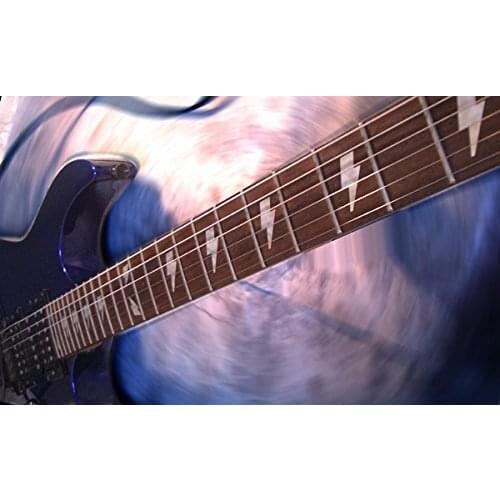 Fretboard Markers Inlay Sticker Decals for Guitar & Bass - Lightning Bolt