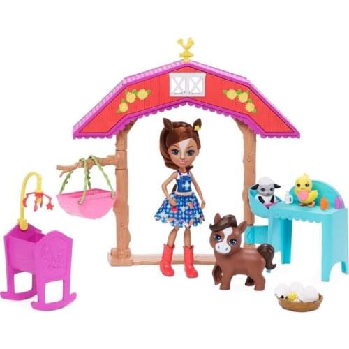 Enchantimals Character Doll Haydie Horse and Trotter Cute Animal Friend for Girls Barnyard Nursery Playset Collectible Models