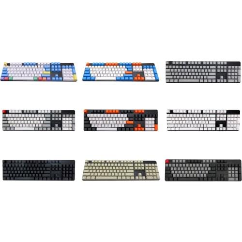 Double Shot PBT 108 KeyCaps For Cherry MX Keyboard Switch Mechanical Keyboard