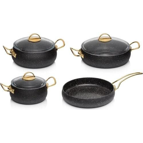 Matt Black 7 Piece Granite Set