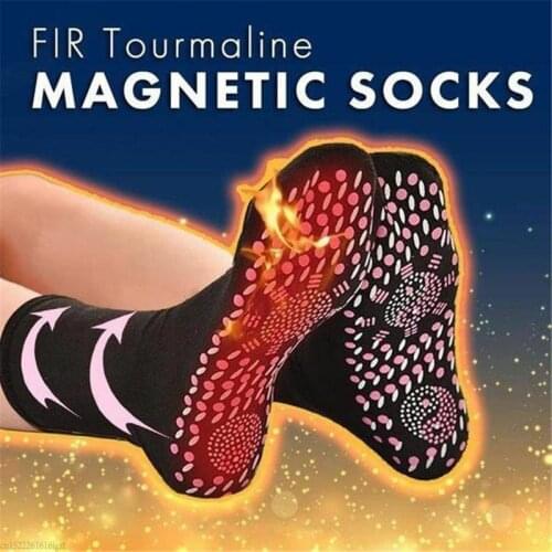 New Tourmaline Magnetic Socks Self-Heating Foot Care Unisex Therapy Magnetic Massager Comfortable Warm Health Care Socks
