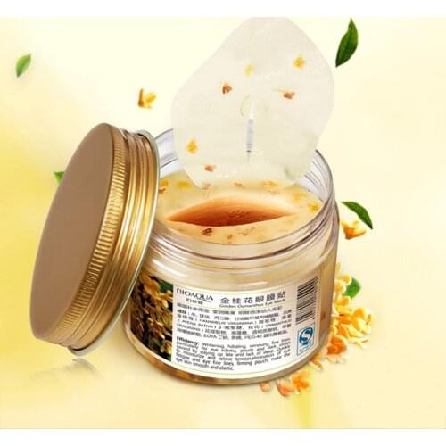 140g BIOAQUA Gold Osmanthus Eye Mask Eye Patches Remove Dark Circles Eye Bag Collagen Gel Protein Sleep Patche Eye Care