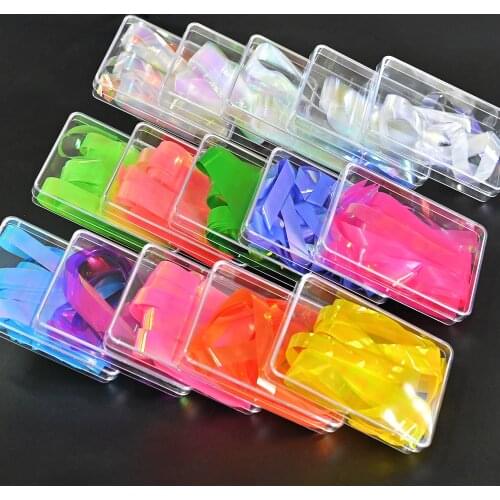 Broken Glass Foil Film Chrome Holographic Aurora for Nail Art - shattered glass nails 1 Box Laser Nail Art Transfer Foil Sticker