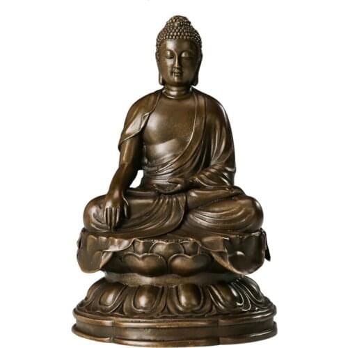 Buddha Statue Shakyamuni Sculpture Buddhist Figurine Temple Home Decoration Gifts